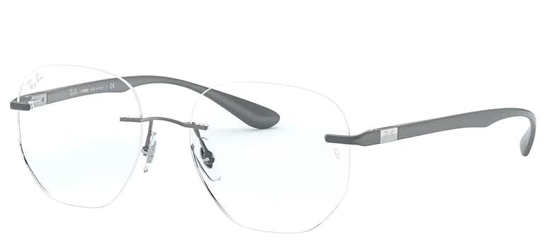 ∵Rey∵ Amazon.com: Ray-Ban RX8766 Rectangular Prescription Eyeglass